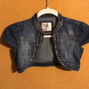 Girls Justice denim shrug